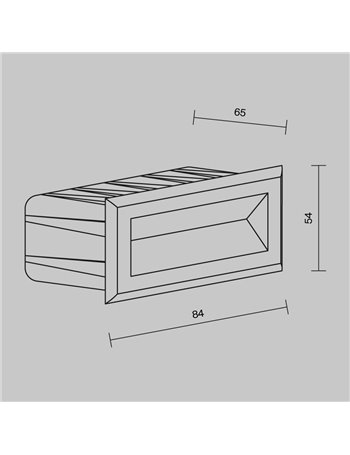 Illuminazione per scale Bosca bianco LED Outdoor