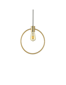 Abc sp1 round lampada a sospensione E27 OTTONE