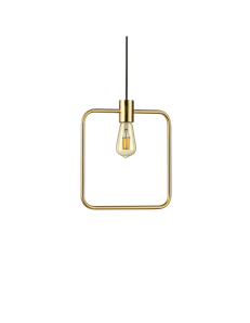Abc sp1 square lampada a sospensione E27 OTTONE