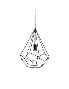 Ampolla-3 sp1  lampada a sospensione E27 NERO