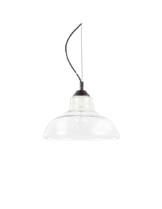 Bistro' sp1 plate trasparente lampada a sospensione E27 TRASPARENT