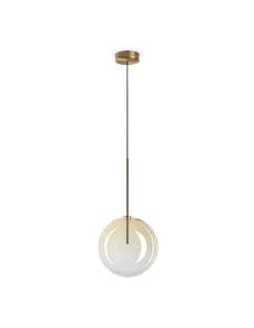 Equinoxe sp1 d25 ambra sfumato lampada a sospensione G4 