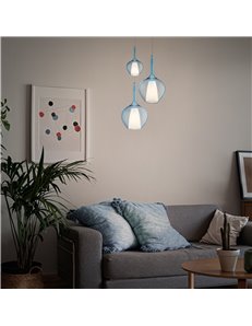 Kalique sp1-2 d28 trasparente lampada a sospensione E27 TRASPARENT 2