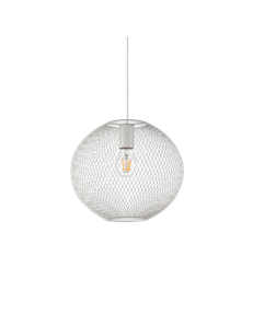 Net sp1 d29 bianco lampada a sospensione E27 BIANCO
