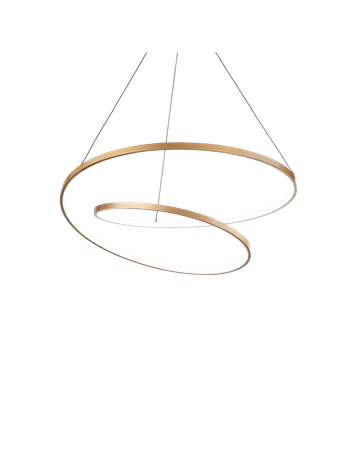 Oz sp d80 on off ottone 4000k lampada a sospensione LED OTTONE