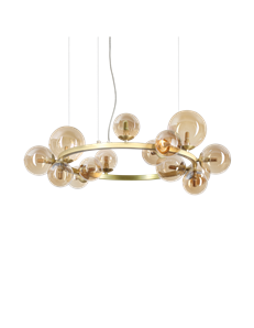 Perlage sp14 ambra lampada a sospensione G9 AMBRA