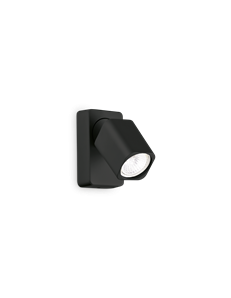 Rudy ap1 square nero lampada da parete GU10 IP20