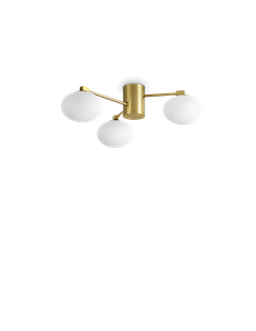 Hermes pl3 d90 bianco plafoniera  G9 IP20