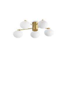 Hermes pl5 d90 bianco plafoniera  G9 IP20