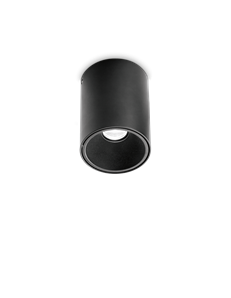Nitro pl round d08 nero 3000k plafoniera  LED IP20