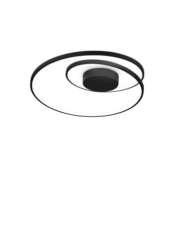 Oz pl on-off nero 3000k plafoniera  LED IP20