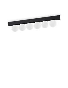 Ping pong pl6 ottone plafoniera  LED IP20