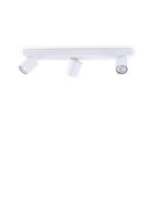 Rudy pl3 square nero plafoniera  GU10 IP20