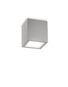 Techo pl1 square d15 nero plafoniera  GU10 IP54