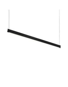 Steel slim accent 1200 mm 3000k nero Lampada a sospensione LED