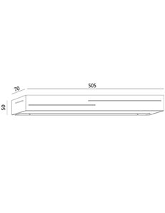 Banny applique LED rettangolare metallo bianco biemissione 24w 2