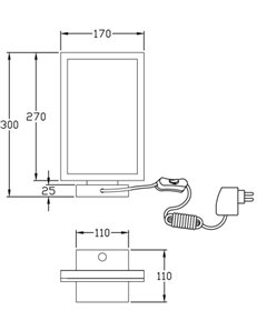 Bard lampada da tavolo con pulsante nero led 2