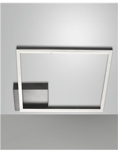 Bard plafoniera LED 39w luce calda quadrata moderna dimmerabile nero