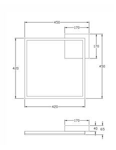 Bard plafoniera LED 39w luce calda quadrata moderna dimmerabile nero 2