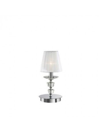 IDEAL LUX: Pegaso tl1 small lume bobeches e pendagli in cristallo molato paralumi organza in offerta