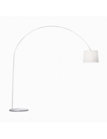 IDEAL LUX: Dorsale bianco Piantana lampada da terra ad 1 luce paralume in lamina in offerta