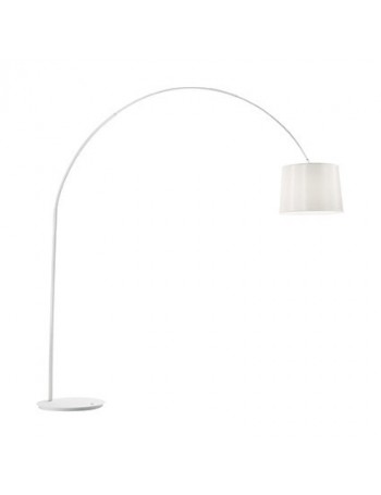 IDEAL LUX: Dorsale total white Piantana lampada da terra ad 1 luce paralume in lamina in offerta