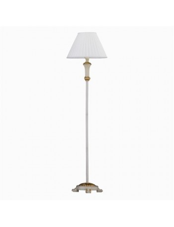 IDEAL LUX: Firenze piantana antichizzato foglia oro paralume tessuto in offerta