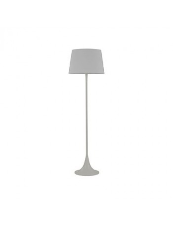 IDEAL LUX: London bianca lampada da terra piantana ad 1 luce paralume in tessuto in offerta