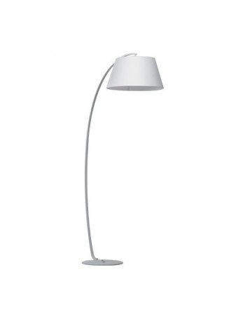 IDEAL LUX: Pagoda bianco piantana con paralume in tessuto a inclinazione regolabile in offerta