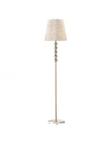 IDEAL LUX: Queen pt1 piantana con paralume e decorativi in cristallo dorato in offerta