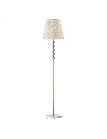 IDEAL LUX: Queen pt1 piantana con paralume e decorativi in cristallo dorato in offerta