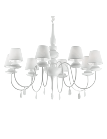 IDEAL LUX: Blanche sp8 lampadario paralumi pvc bianco in offerta