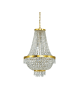 IDEAL LUX: Caesar sp9 oro lampadario in cristallo molato con pendenti 9 luci in offerta