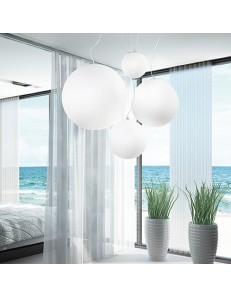 IDEAL LUX: Mapa ap1 bianco design sfera diffusore vetro soffiato 30cm in offerta 2