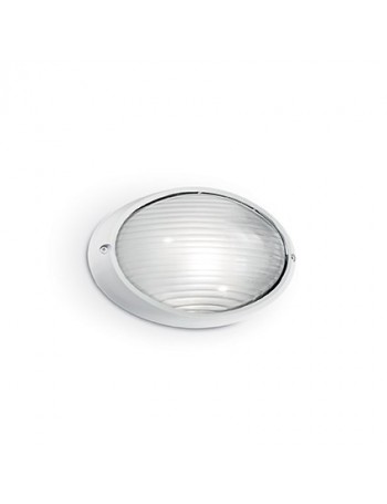 IDEAL LUX: Mike ap1 small applique alluminio pressofuso diffusore pyrex bianco in offerta