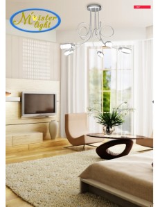 TOP LIGHT: Feeling faretto moderno cromo 1 luce vetro bianco in offerta 2