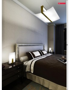 TOP LIGHT: Wood applique parete moderna vetro curvo foglia argento 15cm in offerta 2