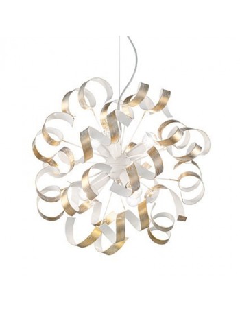 IDEAL LUX: Vortex sp6 sospensione artigianale riccioli oro in offerta