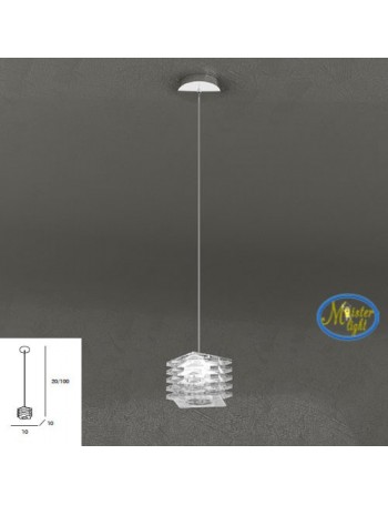 TOP LIGHT: Rubik sospensione cubo in cristallo sfalsato trasparente struttura in metallo in offerta