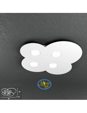 TOP LIGHT: Cloud applique plafoniera design nuvola bianco 49x48cm in offerta