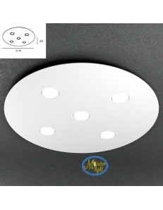 TOP LIGHT: Cloud applique plafoniera bianco design moderno rotonda 70cm in offerta