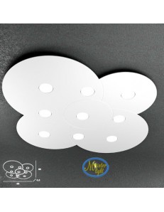 TOP LIGHT: Cloud applique plafoniera design nuvola bianco 89x86cm in offerta