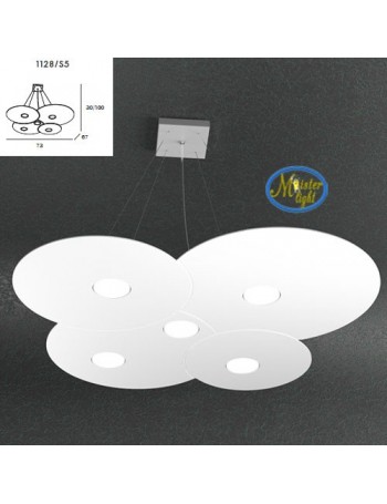 TOP LIGHT: Cloud sospensione design irregolare bianco 73x67cm in offerta