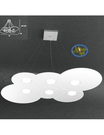 TOP LIGHT: Cloud sospensione + 2 luci bianco design nuvola 76x58cm in offerta