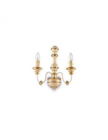 IDEAL LUX: Pisa ap2 applique foglia oro antichizzato effetto legno in offerta