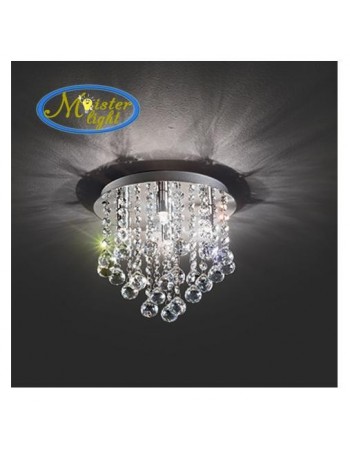 IDEAL LUX: Bijoux pl4 plafoniera con ottagoni e gocce in cristallo 26cm in offerta