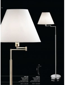 PERENZ: Piantana snodabile cromo lucido con paralume in pvc perenz in offerta 2