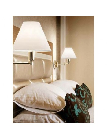 PERENZ: Applique parete snodabile cromo lucido con paralume in pvc in offerta