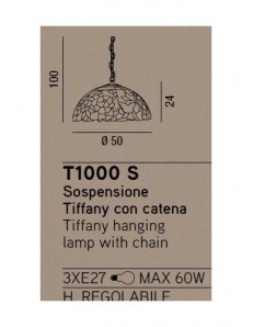 PERENZ: Lampada a sospensione decorata con farfalle fiori e foglie in offerta 2