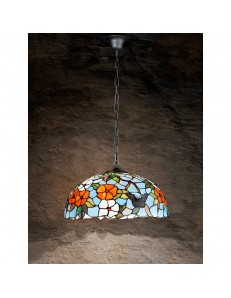 PERENZ: Lampada a sospensione decorata con farfalle fiori e foglie in offerta